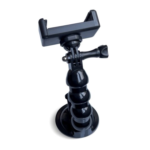Uchwyt z przyssawką do kamery sportowej GoPro DJI Insta360 SJCam Eken + adapter do smartfona Uchwyt z przyssawką do kamery sportowej GoPro DJI Insta360 SJCam Eken + adapter do smartfona