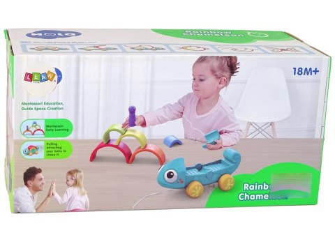 Edukacyjny Sorter Układanka Kameleon Na Kółkach Edukacyjny Sorter Układanka Kameleon Na Kółkach