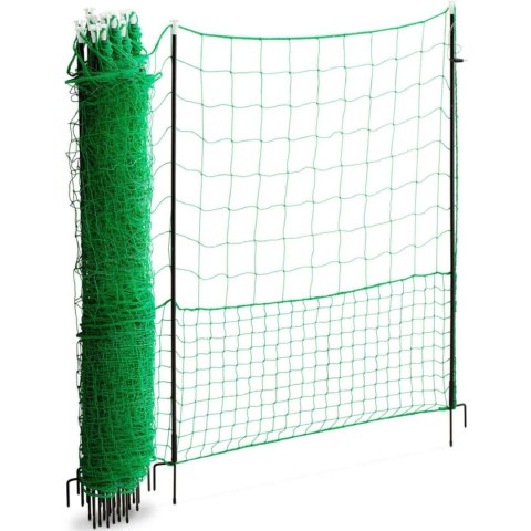 Siatka elektryzująca ogrodzenie ochronne hodowlane dla kur drobiu 1,25 x 50 m Siatka elektryzująca ogrodzenie ochronne hodowlane dla kur drobiu 1,25 x 50 m