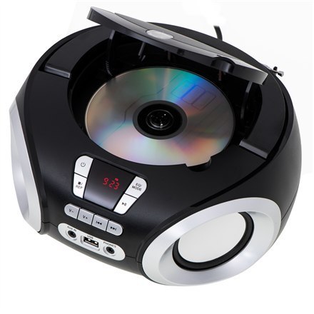 Adler CD Boombox AD 1181 łączność USB, głośniki, czarny Adler CD Boombox AD 1181 łączność USB, głośniki, czarny