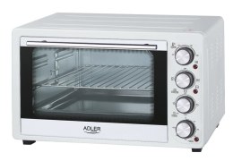 Adler Piekarnik elektryczny AD 6001 35 L, Mini piekarnik, 1500 W, biały