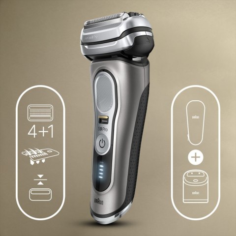 Braun Shaver 9465CC Operating time (max) 60 min, Wet & Dry, Graphite Braun Shaver 9465CC Operating time (max) 60 min, Wet & Dry, Graphite