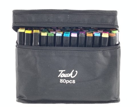Zestaw Pisaków Markerów Touch 80 SZT Torba Markery Alkoholowe Zestaw Pisaków Markerów Touch 80 SZT Torba Markery Alkoholowe