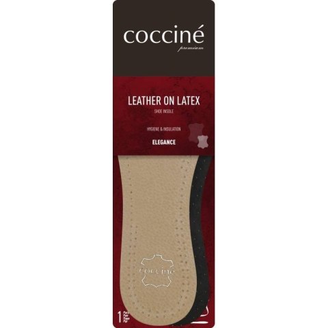 SKÓRZANE WKŁADKI LEATHER ON LATEX COCCINE r.39-40 100043 SKÓRZANE WKŁADKI LEATHER ON LATEX COCCINE r.39-40 100043