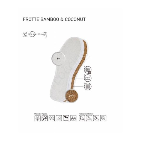 WKŁADKI DO BUTÓW COCCINE FROTTE BAMBOO & COCONUT r.35-36 1032013 WKŁADKI DO BUTÓW COCCINE FROTTE BAMBOO & COCONUT r.35-36 1032013