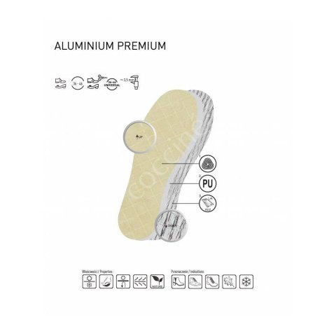 ZIMOWE WKŁADKI DO BUTÓW COCCINE ALUMINIUM PREMIUM r.42 1032012