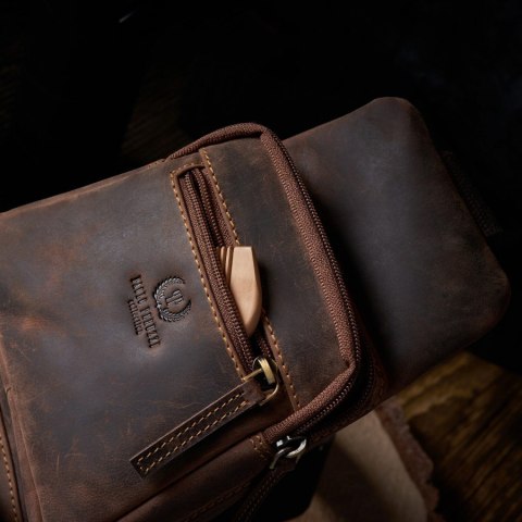 SKÓRZANY MŁODZIEŻOWY PLECAK VINTAGE PAOLO PERUZZI T-38-BR