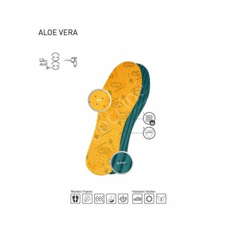 WKŁADKI LATEKSOWE Z ALOESEM COCCINE ALOE VERA r.39 WKŁADKI LATEKSOWE Z ALOESEM COCCINE ALOE VERA r.39