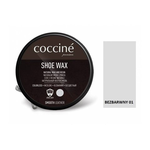 WOSK PASTA DO BUTÓW PRZECIW PĘKANIU SKÓRY BEZBARWNY COCCINE 40 ML WOSK PASTA DO BUTÓW PRZECIW PĘKANIU SKÓRY BEZBARWNY COCCINE 40 ML