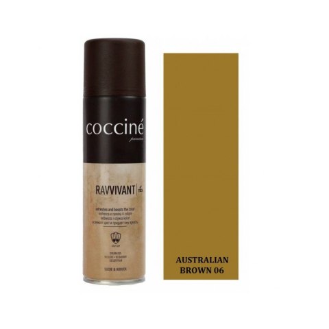 RENOWATOR DO ZAMSZU I NUBUKU ODŚWIEŻACZ KOLORU AUSTRALIAN BROWN RAVVIVANT COCCINE 250 ml RENOWATOR DO ZAMSZU I NUBUKU ODŚWIEŻACZ KOLORU AUSTRALIAN BROWN RAVVIVANT COCCINE 250 ml