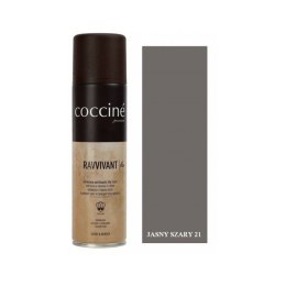 RENOWATOR DO ZAMSZU I NUBUKU ODŚWIEŻACZ KOLORU JASNY SZARY RAVVIVANT COCCINE 250 ml