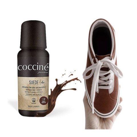 PASTA W PŁYNIE DO ZAMSZU I NUBUKU RENOWATOR CIEMNY BRĄZ COCCINE SUEDE 75 ML PASTA W PŁYNIE DO ZAMSZU I NUBUKU RENOWATOR CIEMNY BRĄZ COCCINE SUEDE 75 ML