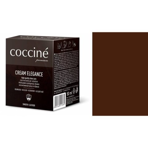 PASTA DO BUTÓW KREM SKÓRY GŁADKIEJ CREAM ELEGANCE CIEMNY BRĄZ 50 ML PASTA DO BUTÓW KREM SKÓRY GŁADKIEJ CREAM ELEGANCE CIEMNY BRĄZ 50 ML