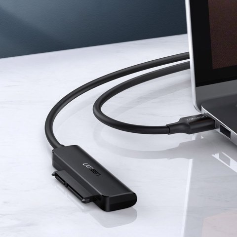 Adapter przejściówka dysku HDD SSD 2.5'' SATA III 3.0 na USB-C - czarny Adapter przejściówka dysku HDD SSD 2.5'' SATA III 3.0 na USB-C - czarny