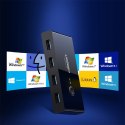 Switch box HUB przełącznik 4x USB 2.0 rozdzielacz USB na dwa komputery - czarny