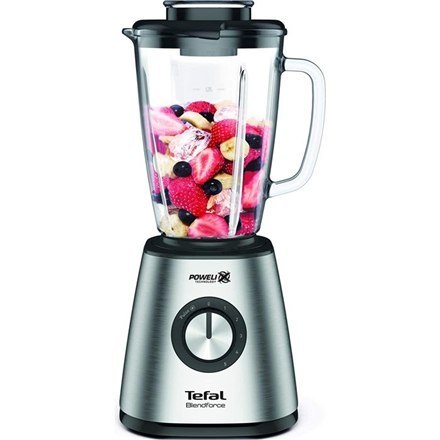 TEFAL Blender BL300531 BlendForce Tabletop, 800 W, Jar material Glass, Jar capacity 1.75 L, Ice crushing, Stainless Steel TEFAL Blender BL300531 BlendForce Tabletop, 800 W, Jar material Glass, Jar capacity 1.75 L, Ice crushing, Stainless Steel