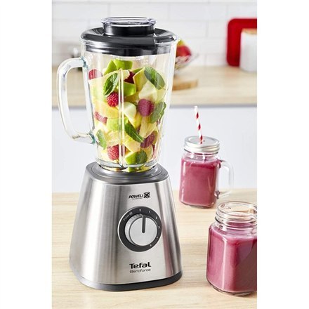 TEFAL Blender BL300531 BlendForce Tabletop, 800 W, Jar material Glass, Jar capacity 1.75 L, Ice crushing, Stainless Steel TEFAL Blender BL300531 BlendForce Tabletop, 800 W, Jar material Glass, Jar capacity 1.75 L, Ice crushing, Stainless Steel