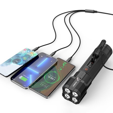 3w1 Rozruch auta Jump Starter + powerbank 8000mAh + latarka LED - czarny 3w1 Rozruch auta Jump Starter + powerbank 8000mAh + latarka LED - czarny