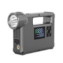 4w1 Rozruch auta Jump Starter + powerbank 8000mAh + kompresor + latarka LED - czarny