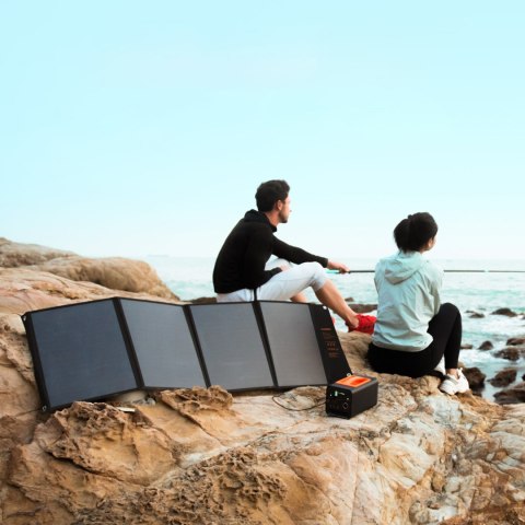 Ładowarka solarna słoneczna turystyczna na kemping składana 120W Ładowarka solarna słoneczna turystyczna na kemping składana 120W