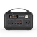 Przenośna turystyczna stacja zasilania powerbank 281Wh 300W LED - czarna