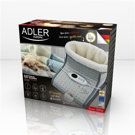 Adler Podgrzewacz do stóp ze sterownikiem LCD AD 7432 Ilość poziomów grzania 4, Ilość osób 1, Możliwość mycia, Pilot, 140 W, Sza Adler Podgrzewacz do stóp ze sterownikiem LCD AD 7432 Ilość poziomów grzania 4, Ilość osób 1, Możliwość mycia, Pilot, 140 W, Sza