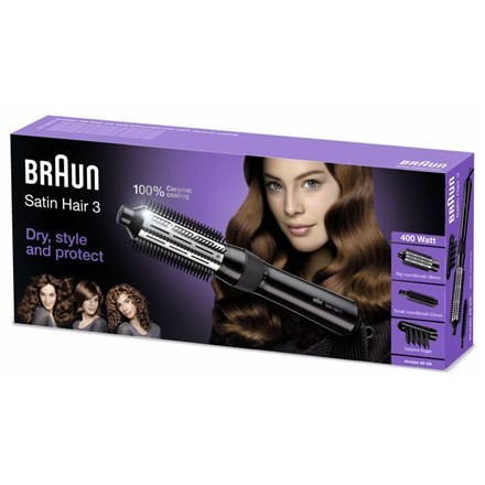 Braun Satin Hair 3 AS 330 Gwarancja 24 miesiące(y), Liczba poziomów grzania 2, Ceramiczny system grzewczy, 400 W, Czarny, Niebie Braun Satin Hair 3 AS 330 Gwarancja 24 miesiące(y), Liczba poziomów grzania 2, Ceramiczny system grzewczy, 400 W, Czarny, Niebie