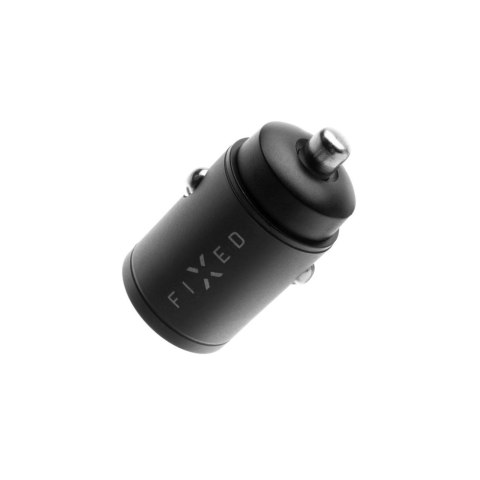 FIXED Podwójna ładowarka samochodowa USB-C 30 W, czarna FIXED Podwójna ładowarka samochodowa USB-C 30 W, czarna