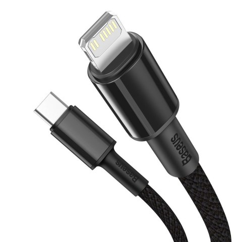 Kabel przewód do iPhone USB-C - Lightning szybkie ładowanie 20W 1m - czarny Kabel przewód do iPhone USB-C - Lightning szybkie ładowanie 20W 1m - czarny