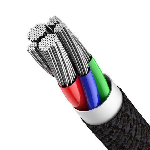 Kabel przewód do iPhone USB-C - Lightning szybkie ładowanie 20W 1m - czarny Kabel przewód do iPhone USB-C - Lightning szybkie ładowanie 20W 1m - czarny