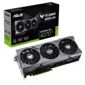 Asus TUF-RTX4070TI-O12G-GAMING NVIDIA, 12 GB, GeForce RTX 4070 Ti, GDDR6X, PCI Express 4.0, Ilość portów HDMI 2, Taktowanie pami