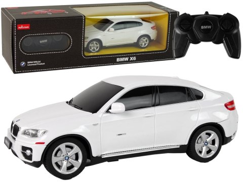 Auto R/C Bmw X6 1:24 Rastar Białe Auto R/C Bmw X6 1:24 Rastar Białe