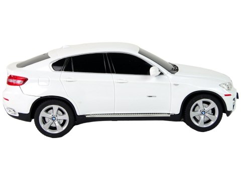 Auto R/C Bmw X6 1:24 Rastar Białe Auto R/C Bmw X6 1:24 Rastar Białe