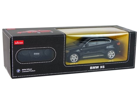 Auto R/C Bmw X6 1:24 Rastar Czarne Auto R/C Bmw X6 1:24 Rastar Czarne