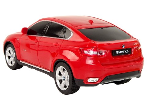 Auto R/C Bmw X6 1:24 Rastar Czerwone Auto R/C Bmw X6 1:24 Rastar Czerwone