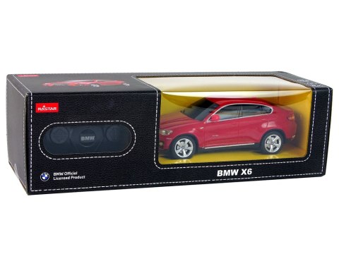 Auto R/C Bmw X6 1:24 Rastar Czerwone Auto R/C Bmw X6 1:24 Rastar Czerwone