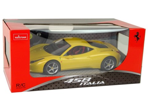 Auto R/C Ferrari Italia Rastar 1:14 Żółte Auto R/C Ferrari Italia Rastar 1:14 Żółte