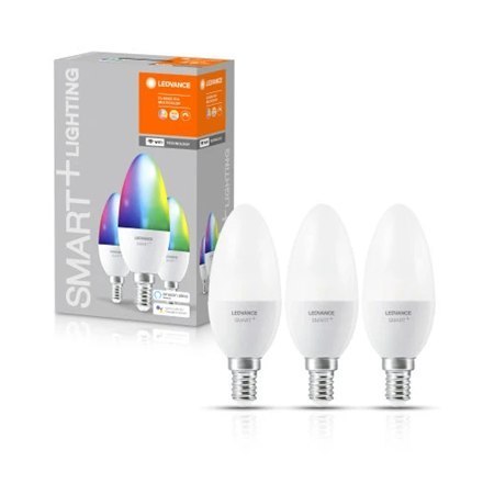 Ledvance SMART+ WiFi Classic Candle RGBW Multicolour 40 5W 2700-6500K E14, 3pcs pack Ledvance SMART+ WiFi Classic Candle RGBW Multicolour 40 5W 2700-6500K E14, 3pcs pack