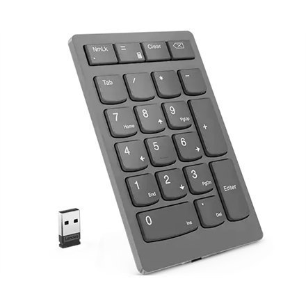 Lenovo Go Bezprzewodowa klawiatura numeryczna Storm Grey Lenovo Go Bezprzewodowa klawiatura numeryczna Storm Grey