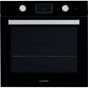 INDESIT Piekarnik IFW 65Y0 J BL 66 L, Wielofunkcyjny, Ręczny, Sterowanie mechaniczne, Wysokość 60 cm, Szerokość 60 cm, Czarny