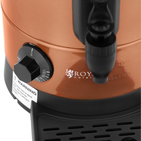Warnik podgrzewacz do wody z podwójnymi ściankami i ociekaczem 6.1 L 1500 W pomarańczowy Warnik podgrzewacz do wody z podwójnymi ściankami i ociekaczem 6.1 L 1500 W pomarańczowy