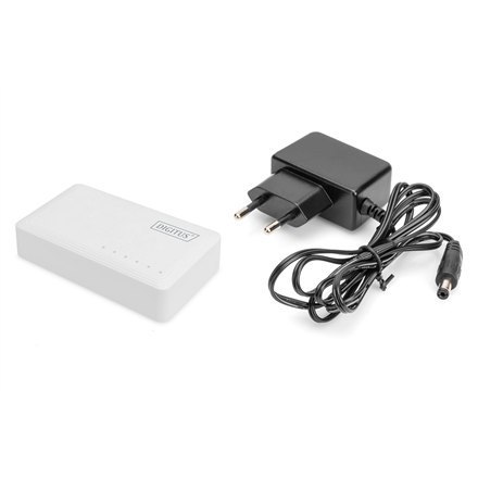5-portowy przełącznik Gigabit Ethernet Digitus DN-80063-1 Niezarządzalny, stacjonarny 5-portowy przełącznik Gigabit Ethernet Digitus DN-80063-1 Niezarządzalny, stacjonarny