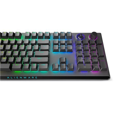 Bezprzewodowa klawiatura do gier Dell Alienware Tri-Mode AW920K, oświetlenie LED RGB, USA, bezprzewodowa, ciemna strona księżyca Bezprzewodowa klawiatura do gier Dell Alienware Tri-Mode AW920K, oświetlenie LED RGB, USA, bezprzewodowa, ciemna strona księżyca