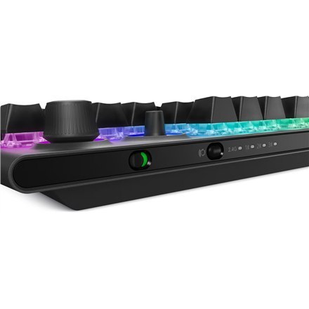 Bezprzewodowa klawiatura do gier Dell Alienware Tri-Mode AW920K, oświetlenie LED RGB, USA, bezprzewodowa, ciemna strona księżyca Bezprzewodowa klawiatura do gier Dell Alienware Tri-Mode AW920K, oświetlenie LED RGB, USA, bezprzewodowa, ciemna strona księżyca