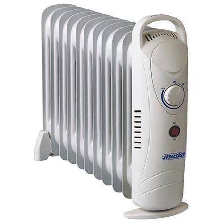 Chłodnica olejowa Mesko MS 7806, 1200 W, liczba żeberek 11, biała Chłodnica olejowa Mesko MS 7806, 1200 W, liczba żeberek 11, biała