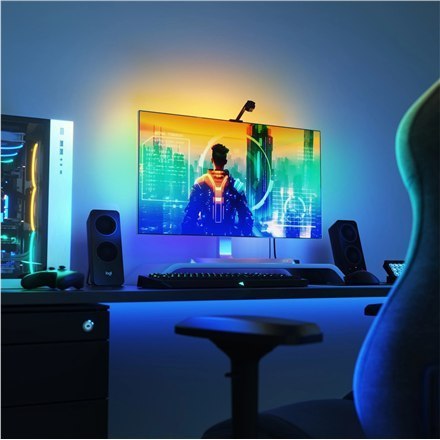 Lustro ekranowe telewizora Nanoleaf 4D + zestaw pasków świetlnych (do telewizora i monitora do 65 cali) Lustro ekranowe telewizora Nanoleaf 4D + zestaw pasków świetlnych (do telewizora i monitora do 65 cali)