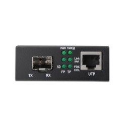 Media konwerter Digitus Gigabit Ethernet, SFP SFP Open Slot, bez modułu SFP DN-82130 SFP, port 10/100/1000 Mbps