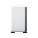 Synology Tower NAS DS223j do 2 HDD/SSD, Realtek, RTD1619B, Częstotliwość procesora 1,7 GHz, 1 GB, DDR4, 1x1GbE, 2xUSB 3.2 Gen 1