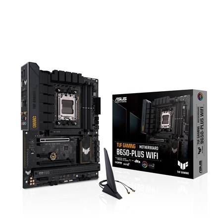 Asus TUF GAMING B650-PLUS WIFI Rodzina procesorów AMD, Gniazdo procesora AM5, DDR5 DIMM, Gniazda pamięci 4, Obsługiwane interfej Asus TUF GAMING B650-PLUS WIFI Rodzina procesorów AMD, Gniazdo procesora AM5, DDR5 DIMM, Gniazda pamięci 4, Obsługiwane interfej
