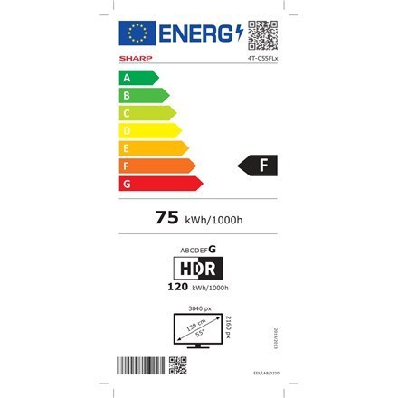 Telewizor Sharp 55FL1EA o przekątnej 55 cali (139 cm) i rozdzielczości 4K Ultra HD Smart z systemem Android i systemem Android Telewizor Sharp 55FL1EA o przekątnej 55 cali (139 cm) i rozdzielczości 4K Ultra HD Smart z systemem Android i systemem Android